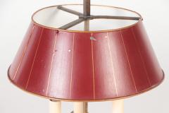 A silver plated bouillotte lamp with tole shade nineteenth century - 2202926