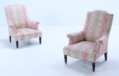 A similiar pair of French Napoleon III library chairs circa 1860  - 3408931