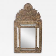 A small Dutch style brass repouse mirror circa 1890  - 3405131