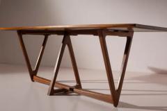 A solid teak Italian mid century dining table 1950s - 3638977