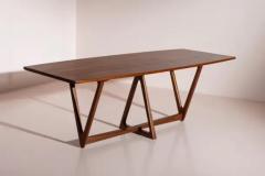 A solid teak Italian mid century dining table 1950s - 3639016