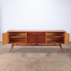 A stunning Mid Century Modern zebra wood sideboard C 1950  - 4228117