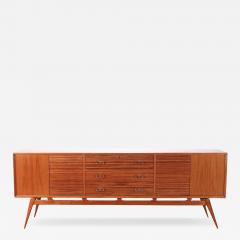 A stunning Mid Century Modern zebra wood sideboard C 1950  - 4229976