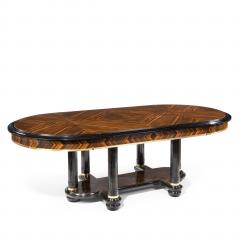 A stylish Art Deco zebra wood centre or dining table - 1205625