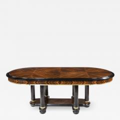 A stylish Art Deco zebra wood centre or dining table - 1207170