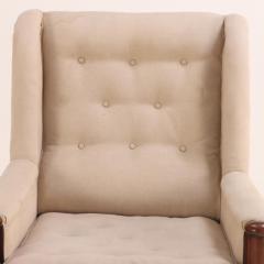 A substantial English Regency carved mahogany library chair C 1830  - 4008443