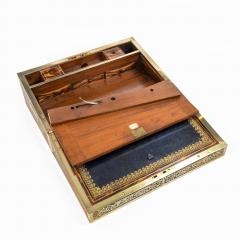 A superb William IV brass inlaid kingwood writing box by Edwards - 1707018