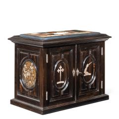 A superb early Victorian ebony collector s cabinet - 984465