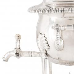 A twin handled English silver plated samovar - 3037198