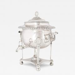 A twin handled English silver plated samovar - 3038350