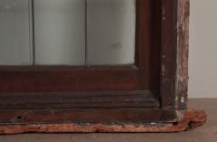 A two panel mahogany window set with leaded glass and frame circa 1920  - 3696012