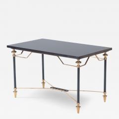 A two tone bronze coffee table with black stone Circa 1945 - 2758598