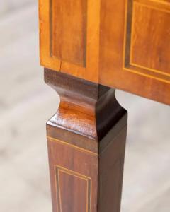 A very elegant walnut table desk with a central drawer - 4146766