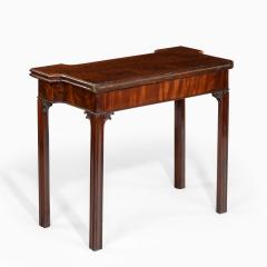 A very fine pair of George III mahogany concertina action card tables - 1606961