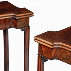 A very fine pair of George III mahogany concertina action card tables - 1606970