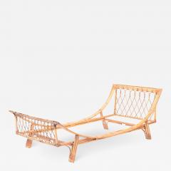 A vintage Italian rattan twin size bed frame circa 1960  - 2711503