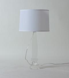 A vintage modern lucite table lamp French C 1980 - 2170124