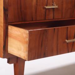 A walnut six drawer dresser circa 1960 with exotic wood grain  - 3499200