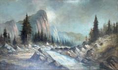 A19th c American Oil Painting of Yosemite - 3726592