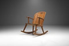 AB by M belfabrik Pine Rocking Chair Sweden 1940s - 2245406