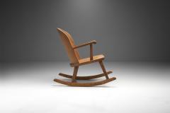 AB by M belfabrik Pine Rocking Chair Sweden 1940s - 2245409