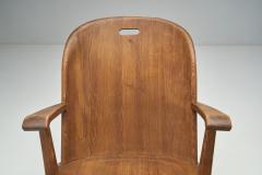 AB by M belfabrik Pine Rocking Chair Sweden 1940s - 2245413