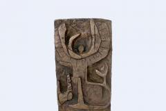 ABSTRACT FIGURATIVE BRONZE SCULPTURE ON BLACK WOOD MOUNT C 1970 - 1923225