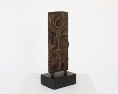 ABSTRACT FIGURATIVE BRONZE SCULPTURE ON BLACK WOOD MOUNT C 1970 - 1923243