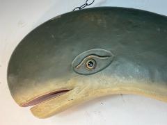 ADORABLE 1940s ENAMELED METAL THREE DIMENSIONAL WHALE - 1951502