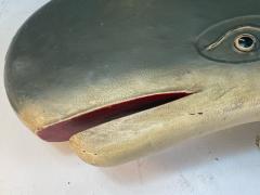 ADORABLE 1940s ENAMELED METAL THREE DIMENSIONAL WHALE - 1951505