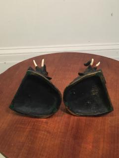 ADORABLE PAIR OF VIENNA BRONZE ELEPHANT BOOKENDS - 802051