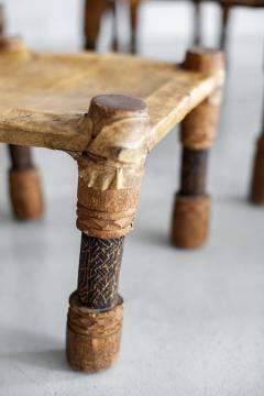 AFRICAN LEATHER STOOLS - 1398061