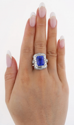 AGL Certified 10 10 Carat No Heat Ceylon Cornflower Blue Sapphire Diamond Ring - 3746923