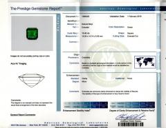 AGL Certified 16 46 Carat Minor Oil Vivid Colombian Emerald and Diamond - 3515085