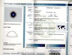 AGL Certified 30 Carat No Heat Ceylon Blue Star Sapphire Diamond Halo Ring - 3504672