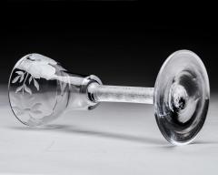 AIR TWIST ENGRAVED WITH JACOBITE FLOWERS - 3787456