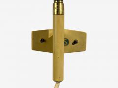 AJH Adjustable Wall Sconces Lacquered Metal Brass Sweden 1950s - 4696314