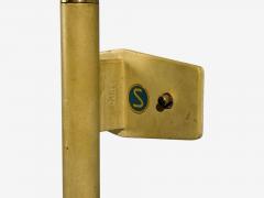 AJH Adjustable Wall Sconces Lacquered Metal Brass Sweden 1950s - 4696315