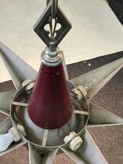 ALUMINUM ART DECO STAR CHANDELIER - 3048841
