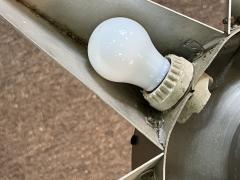 ALUMINUM ART DECO STAR CHANDELIER - 3048845