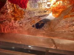 AMAZING LARGE SCALE COLORFUL LUCITE FISH ILLUMINATED SCULPTURE LAMP - 3338314