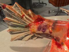 AMAZING LARGE SCALE COLORFUL LUCITE FISH ILLUMINATED SCULPTURE LAMP - 3338315