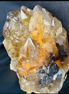 AMAZING SMOKY QUARTZ CRYSTAL POINT ON CUSTOM 360 DERGEE ROTATING STAND - 4024333