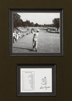 AMERICAN GOLF LEGENDS COLLAGE WITH SIGNATURES OF PALMER - 3630704