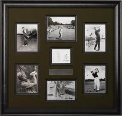 AMERICAN GOLF LEGENDS COLLAGE WITH SIGNATURES OF PALMER - 3630707