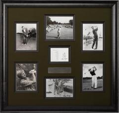 AMERICAN GOLF LEGENDS COLLAGE WITH SIGNATURES OF PALMER - 3631749