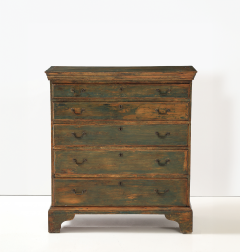 AMERICAN PINE PAINTED CHIPPENDALE CHEST - 3842715