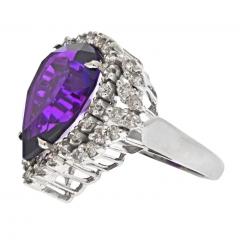 AMETHYST AND DIAMOND COCKTAIL RING - 2806423