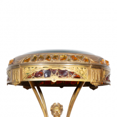 AN AUSTRIAN ART NOUVEAU GILT BRONZE AND GLASS FIGURAL TABLE LAMP CIRCA 1900 - 3537888