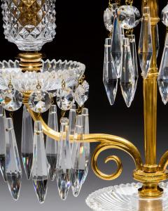 AN ELEGANT PAIR OF ORMOLU GLASS REGENCY CANDELABRA - 4752661